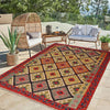 Handmade Multi Kilim Geometric 4x7 ft