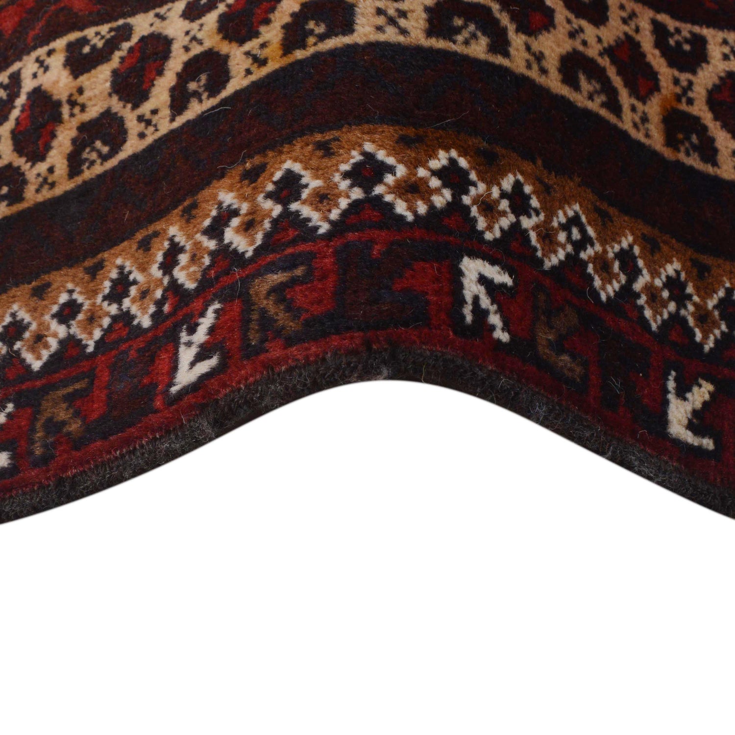 Baluchi Rug Handmade Red Prayer Design 3x5 ft