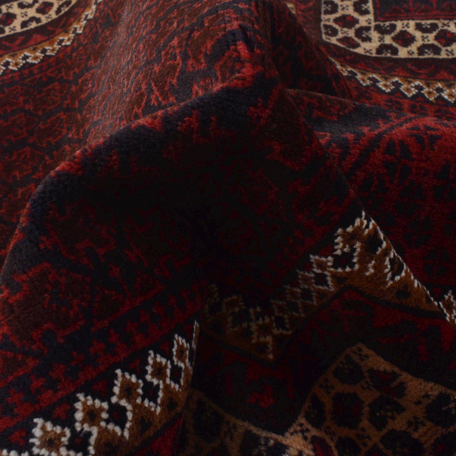 Baluchi Rug Handmade Red Prayer Design 3x5 ft