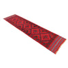 Mashwani Runner Handmade Deep Red Geometric 8' Runner