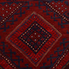 Mashwani Runner Handmade Deep Red Geometric 8' Runner