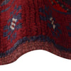 Mashwani Area Rug Runner Handmade Deep Red Geometric 8'