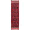 Mashwani Runner Rug Handmade Deep Red Geometric 8' Runner