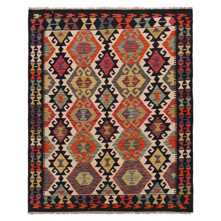 Handmade Multi Kilim Geometric 4x7 ft