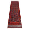 Mashwani Runner Handmade Deep Red Geometric 8' Runner