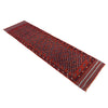 Mashwani Runner Handmade Deep Red Geometric 8' Runner