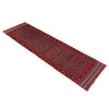 Mashwani Runner Handmade Deep Red Geometric 8' Runner