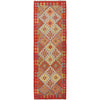 Handmade Multi Kilim Geometric 10' Runner