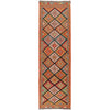 Handmade Multi Kilim Geometric 10' Runner