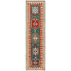 Handmade Multi Kilim Geometric 10' Runner
