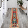 Handmade Multi Kilim Geometric 10' Runner