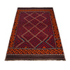Maimana Kilim Area Rug Handmade Multi Floral 7x10 ft