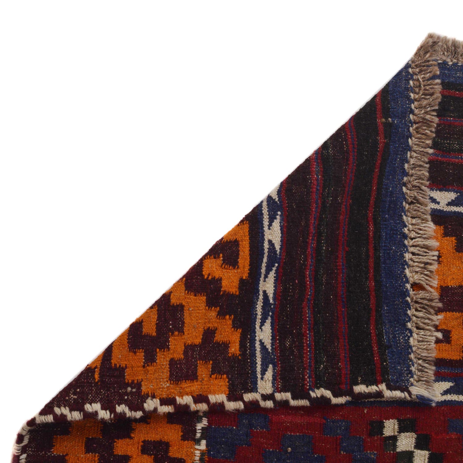 Maimana Kilim Area Rug Handmade Multi Floral 7x10 ft
