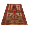 Baluchi Rug Handmade Brown Prayer Design 3x5 ft