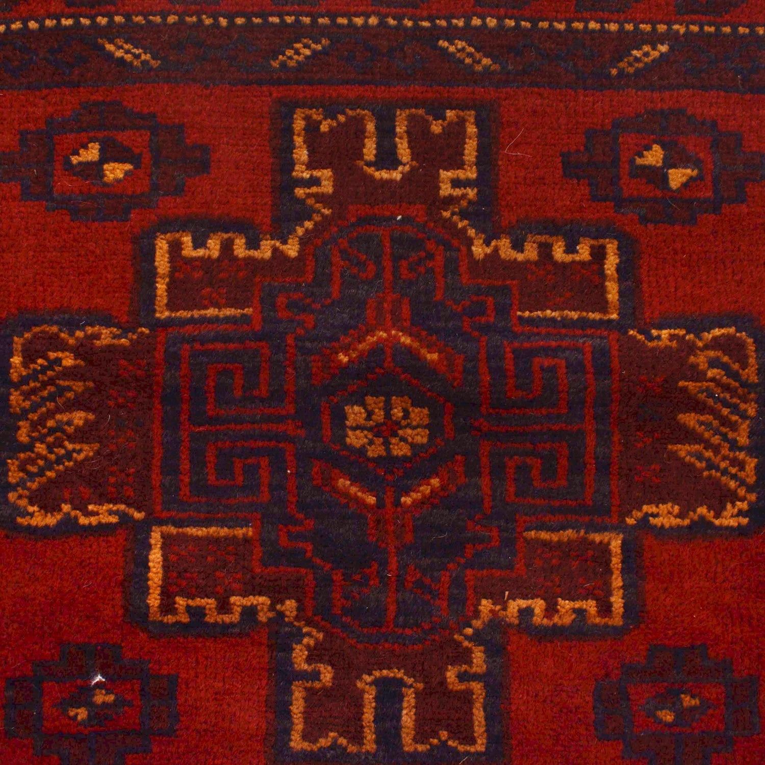 Baluchi Rug Handmade Red Geometric 3x5 ft