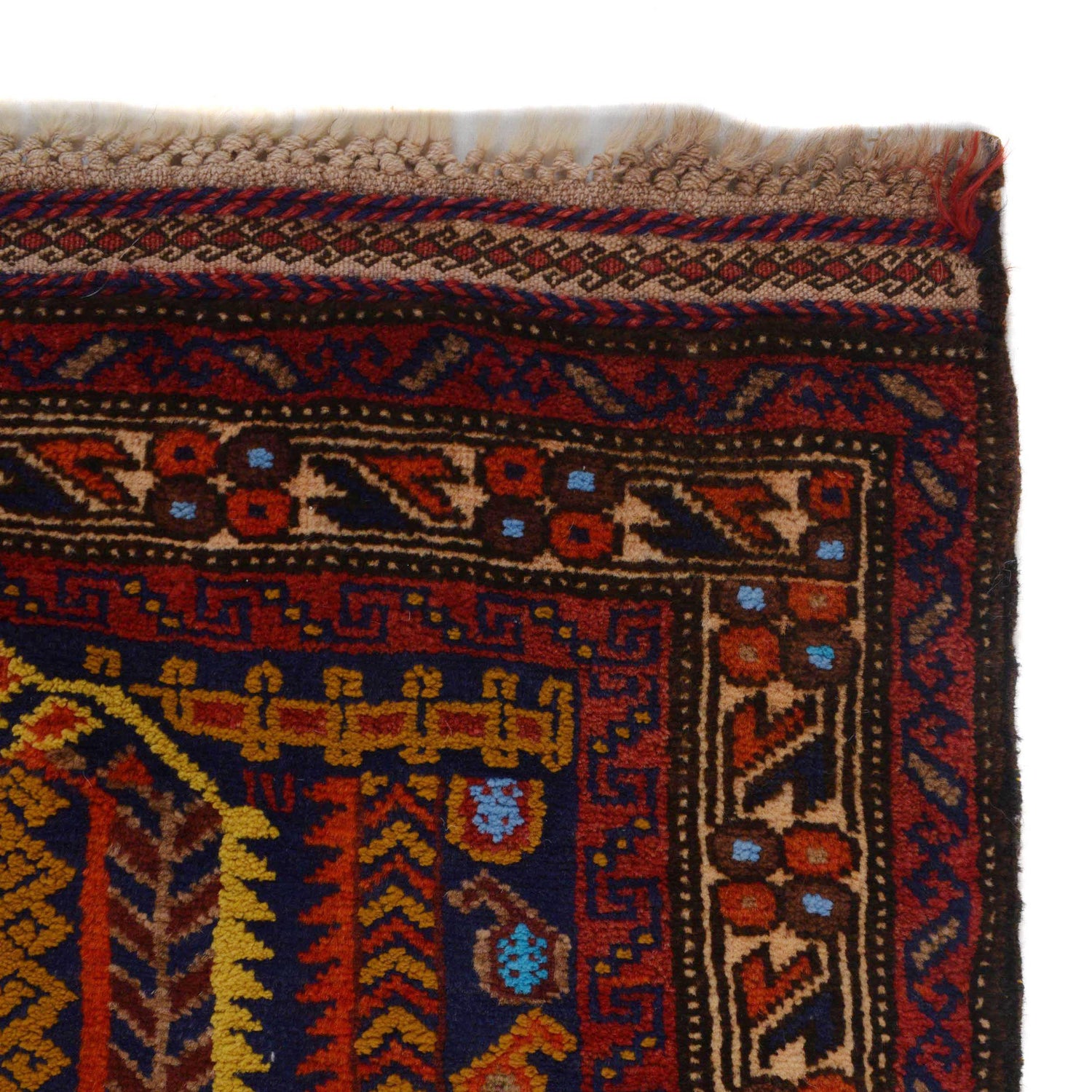 Baluchi Rug Handmade Multi Prayer Design 2x4 ft