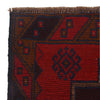 Baluchi Rug Handmade Red Geometric 2x4 ft