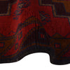Baluchi Rug Handmade Red Geometric 2x4 ft