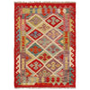 Handmade Multi Kilim Geometric 2x4 ft