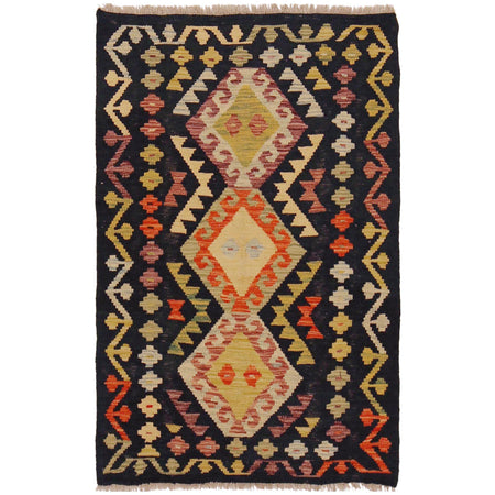 Handmade Multi Kilim Geometric 2x4 ft