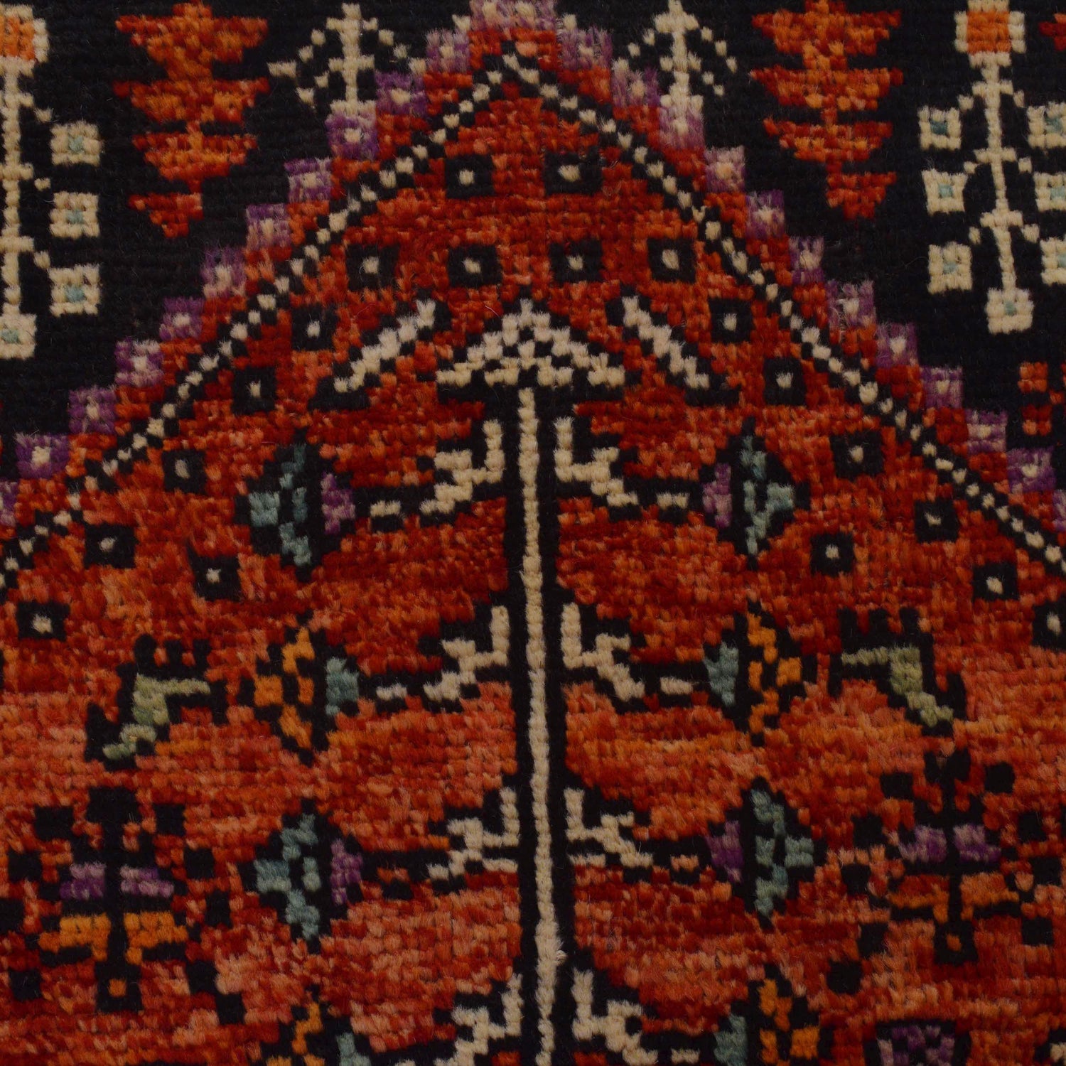 Shirazi Area Rug Handmade Red Medallion 3x5 ft
