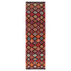 Handmade Multi Kilim Geometric 10' Runner