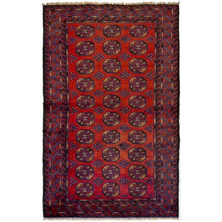Baluchi Rug Handmade Multi Geometric 3x5 ft