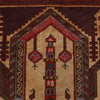Baluchi Rug Handmade Beige Prayer Design 2x4 ft