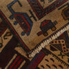 Baluchi Rug Handmade Beige Prayer Design 2x4 ft
