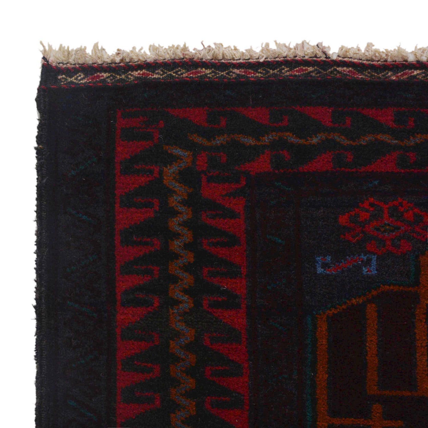 Baluchi Rug Handmade Multi Geometric 3x5 ft