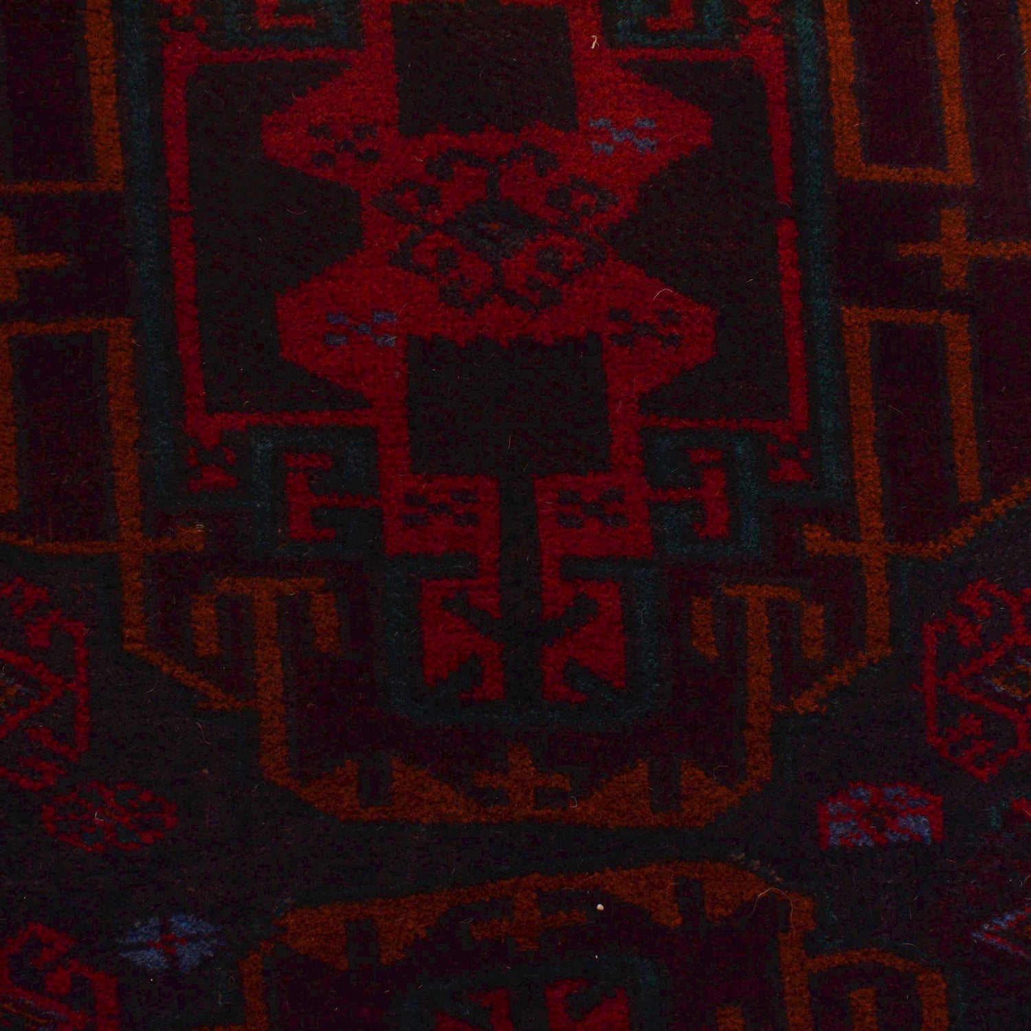 Baluchi Rug Handmade Multi Geometric 3x5 ft