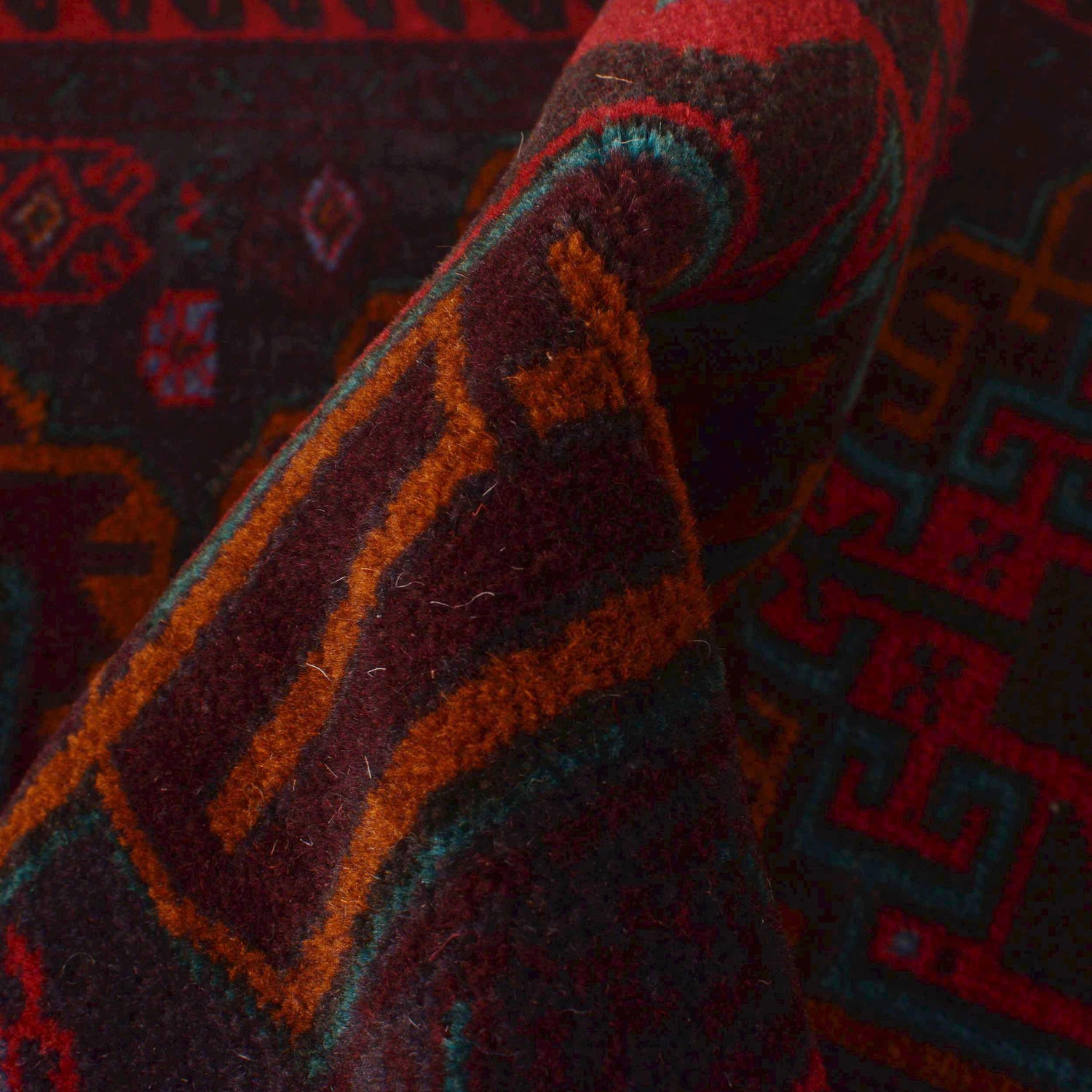 Baluchi Rug Handmade Multi Geometric 3x5 ft