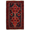 Baluchi Rug Handmade Red Geometric 3x5 ft