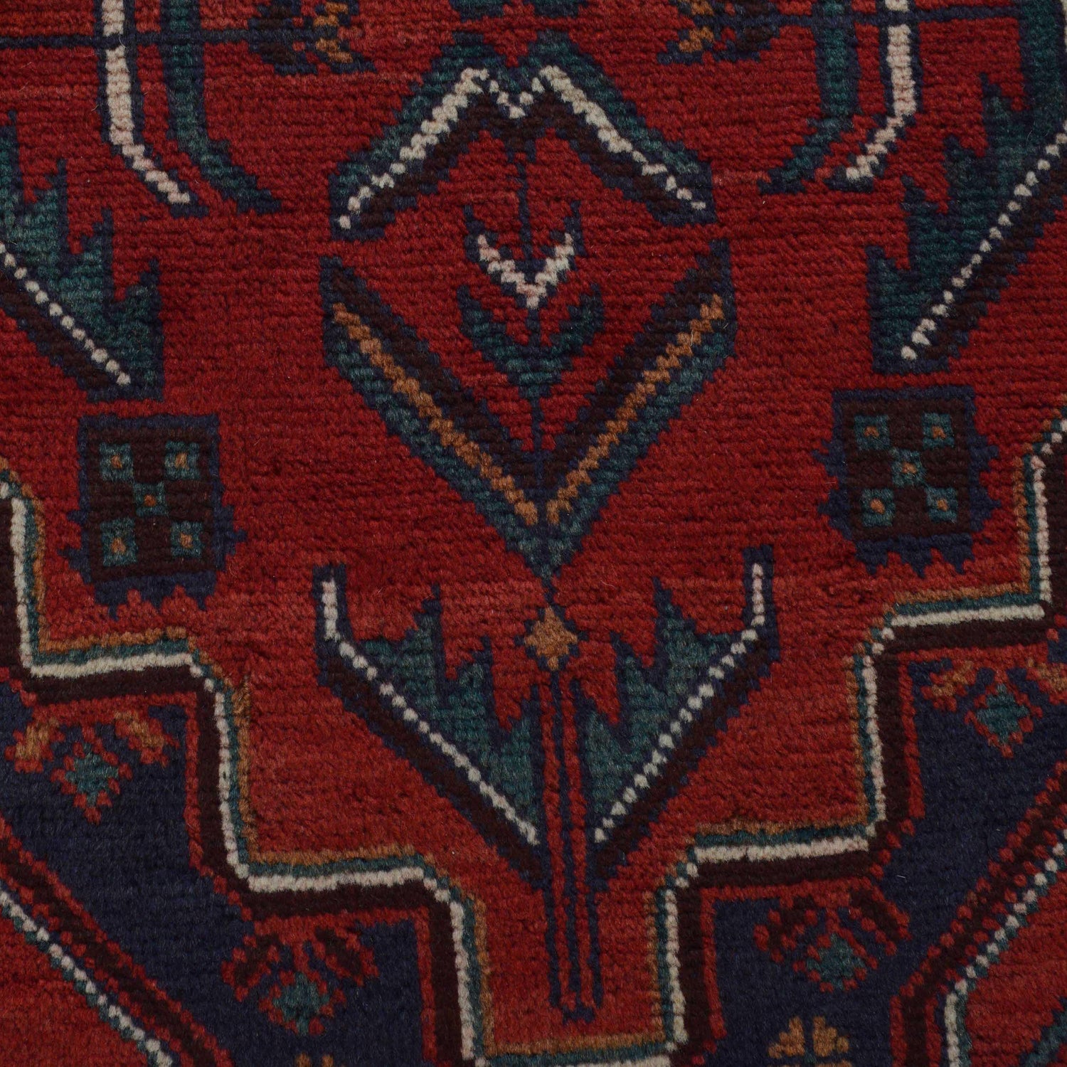 Baluchi Rug Handmade Red Geometric 3x5 ft