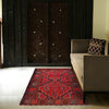 Baluchi Rug Handmade Red Geometric 3x5 ft