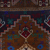 Baluchi Rug Handmade Brown Prayer Design 2x4 ft