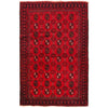 Baluchi Rug Handmade Red Geometric 3x5 ft