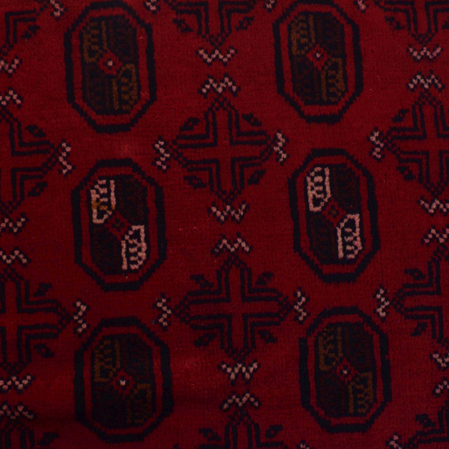 Baluchi Rug Handmade Red Geometric 3x5 ft