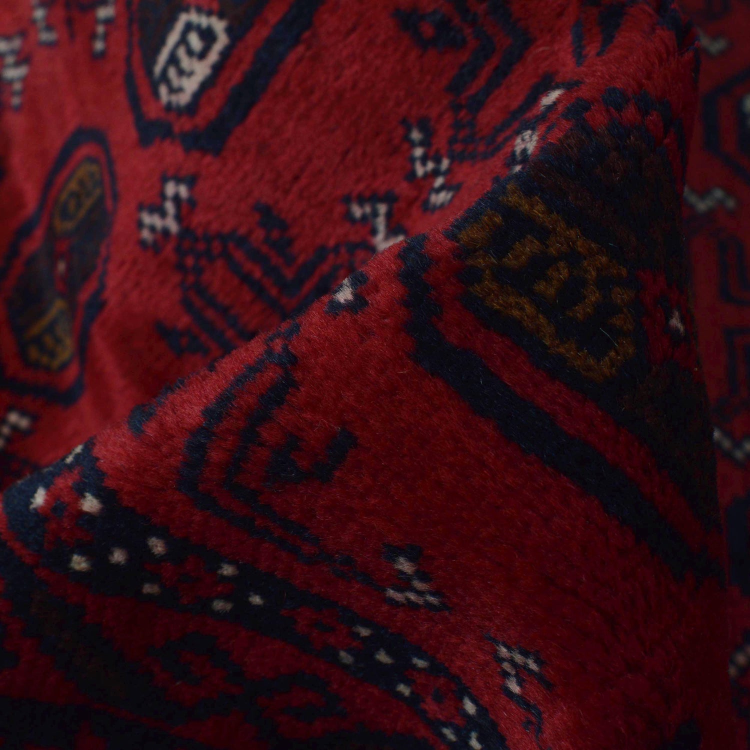 Baluchi Rug Handmade Red Geometric 3x5 ft