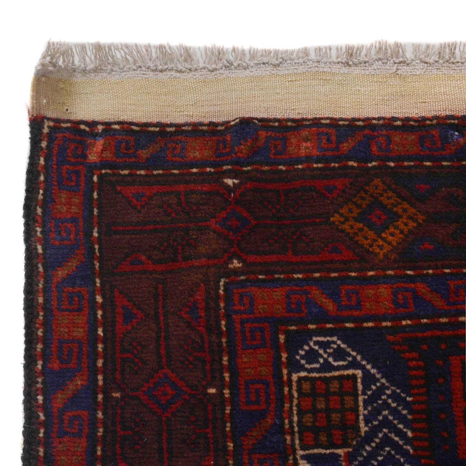Baluchi Rug Handmade Red Prayer Design 2x4 ft