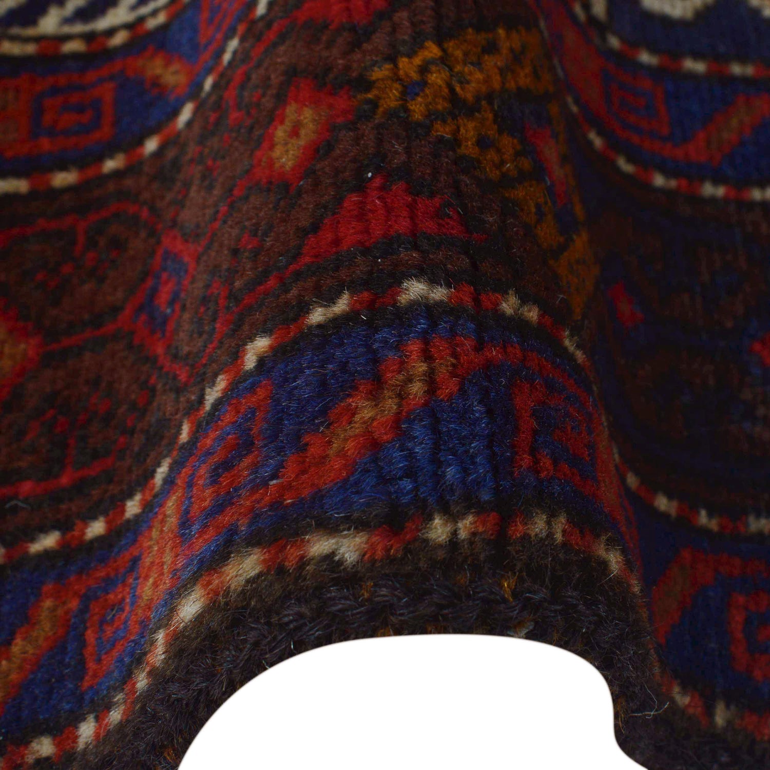 Baluchi Rug Handmade Red Prayer Design 2x4 ft