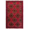 Baluchi Rug Handmade Red Geometric 2x4 ft