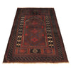 Baluchi Rug Handmade Multi Prayer Design 2x4 ft