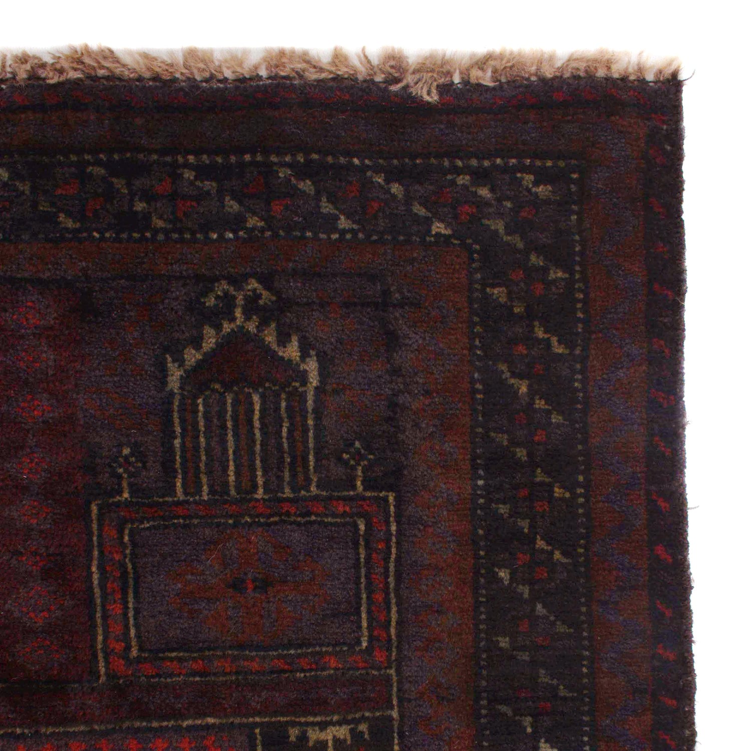 Baluchi Rug Handmade Multi Prayer Design 2x4 ft