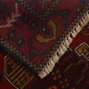 Baluchi Rug Handmade Red Geometric 3x5 ft