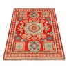 Shirazi Area Rug Handmade Red Medallion 4x6 ft