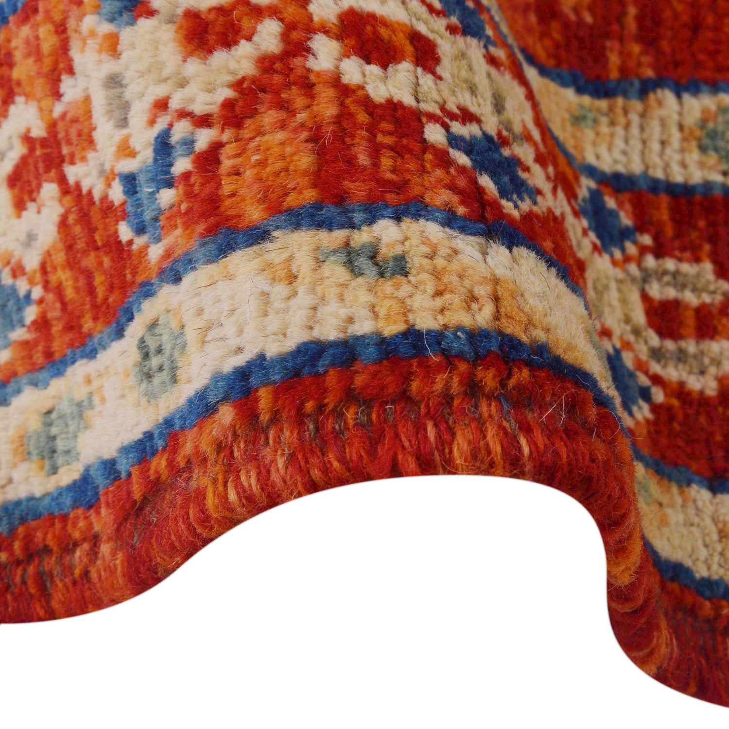 Shirazi Area Rug Handmade Red Medallion 4x6 ft