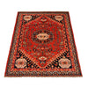 Shirazi Area Rug Handmade Red Medallion 4x6 ft