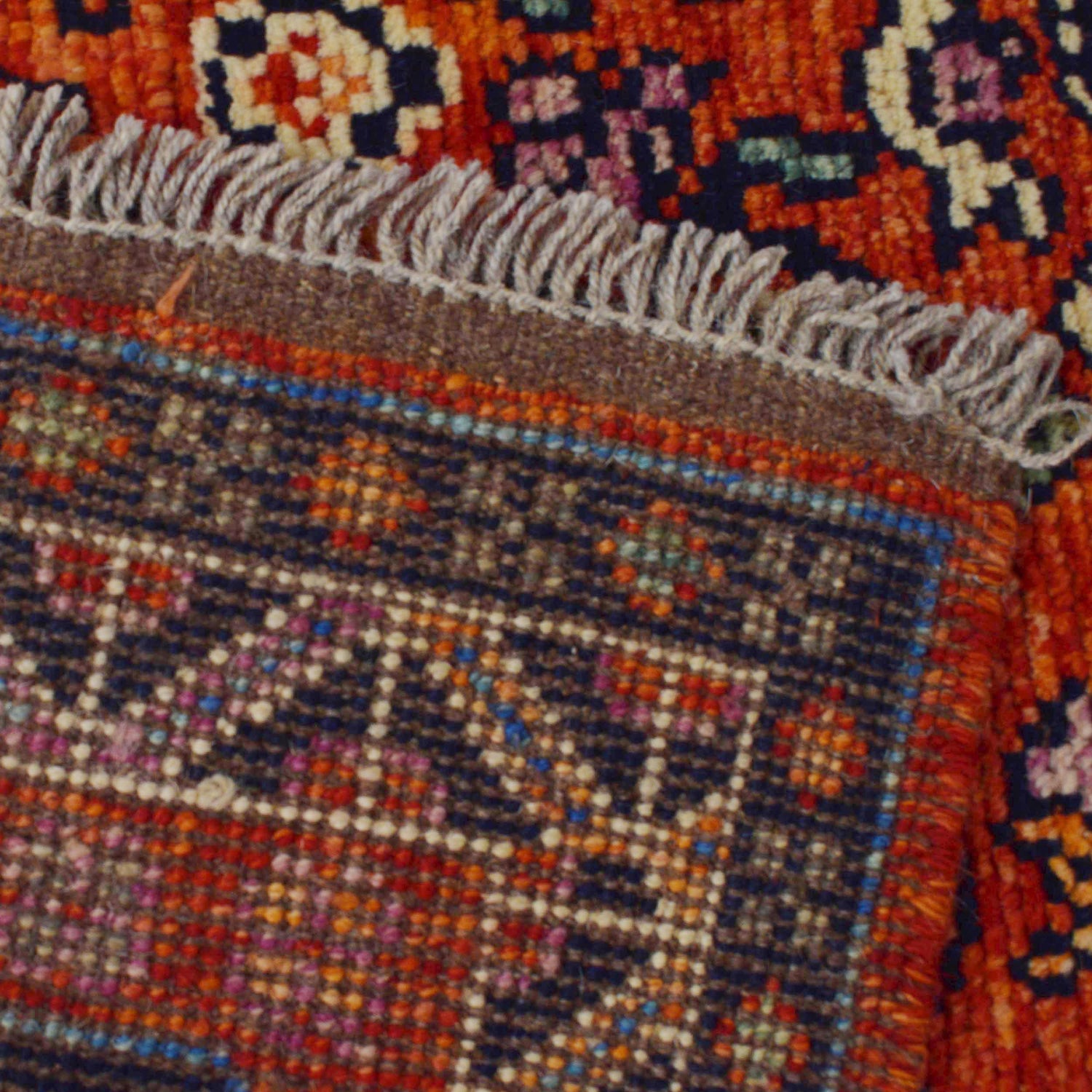 Shirazi Area Rug Handmade Red Medallion 4x6 ft