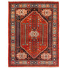 Shirazi Area Rug Handmade Red Medallion 5x8 ft